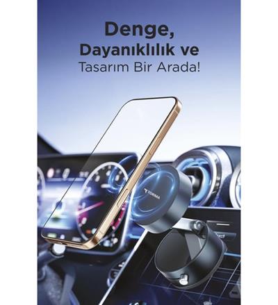 Torima JX-054 Beyaz Manyetik 180 Derece Dönebilen Plastik Telefon Tutucu