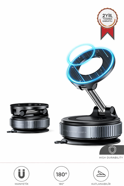 Torima JX-056 Siyah Çok Amaçlı Manyetik Car Holder Araç İçi Telefon Tutucu