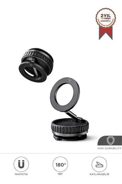 Torima JX-056 Siyah Çok Amaçlı Manyetik Car Holder Araç İçi Telefon Tutucu