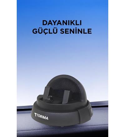 Torima JX-059 Siyah 360 Derece Dönebilen Numaratörlü Güçlü Araç İçi Telefon Tutucu