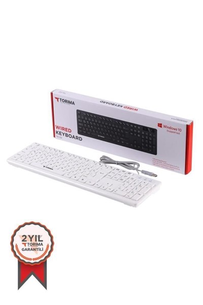 Torima Kablolu Q Klavye Bilgisayar Ofis Klavyesi TK02 Siyah