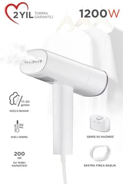 Torima KG3112 Buharlı Kırışık Giderici 1200W Taşınabilir Seyahat Boy Dikey Ütü