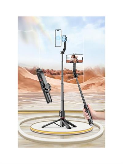 Torima L20 Çok Amaçlı Tripod Kumandalı Selfie Çubuğu Siyah
