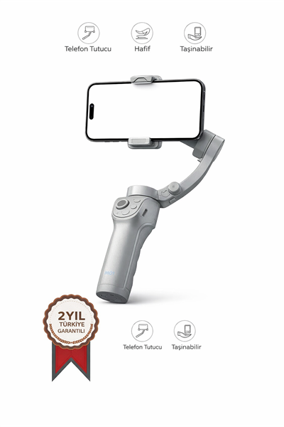 Torima M01 Gri Çok Amaçlı Gimbal Özellikli Tripod Selfie Çubuğu