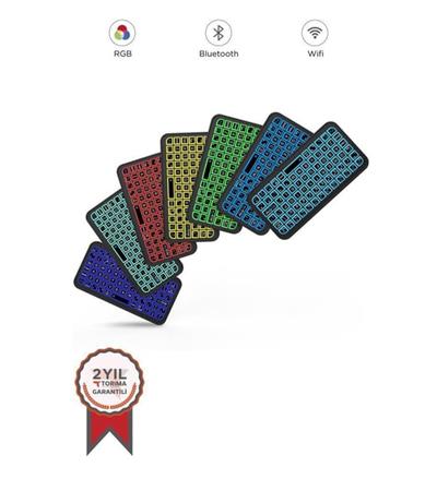 Torima M7 Siyah Kablosuz Rgb Işıklı Bluetooth Mini Klavye