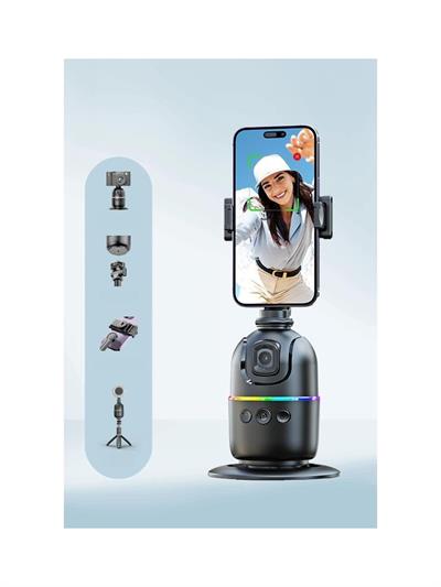 Torima P03 Yüz Takip 360° Gimbal Öz Çekim Telefon Sabitleyici Tutucu Video Akıllı Tripod