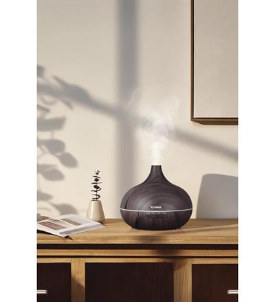 Torima SL-168 Koyu Ahşap Humidifier Hava Nemlendirici Ledli Aroma Terapisi Dekoratif Buhar Makinesi Koyu Kahverengi