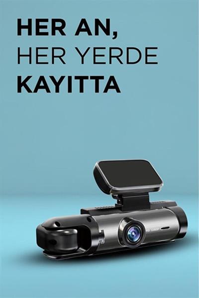 Torima TA-09 Siyah Ön ve İç Kameralı 1080P Gece Görüşlü Geri Görüş Araç Kamerası