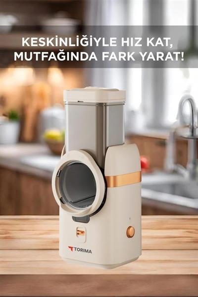 Torima TFS-01 Krem 5in1 Otomatik Rende-Doğrayıcı Dilimleme Makinesi
