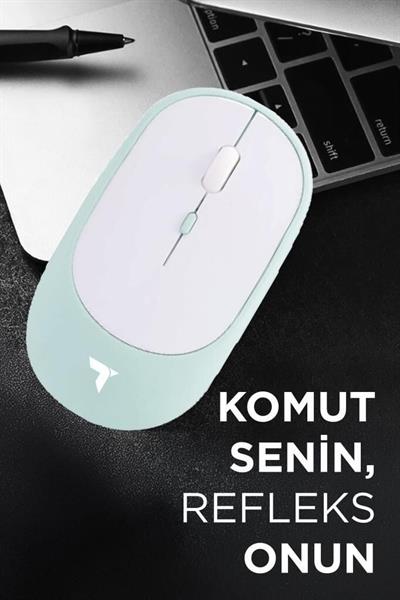 Torima TM-16 Kablosuz Çift Modlu Sessiz Mouse Fare Mavi