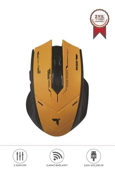 Torima TM-20 Siyah - Sarı Çift Modlu Kablosuz Oyuncu