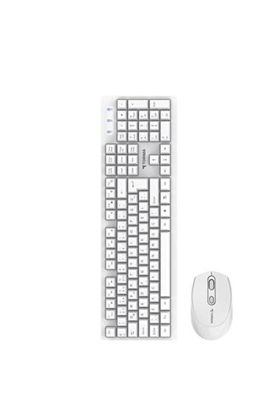 Torima TMK-01 Beyaz Kablosuz Q Klavye Ve Mouse Seti 