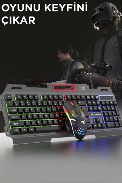Torima TMK-06 Siyah Gaming Rgb Işıklı Kablolu Q Klavye ve Mouse Seti