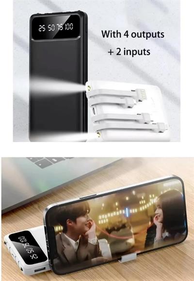 Torima TRM-1011 4 Çıkışlı 10.000 Mah Powerbank Beyaz