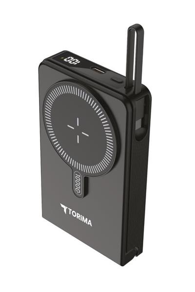 Torima TRM-1019 10000 mAh MagSafe (Kablosuz) Type-C 22,5 W Hızlı Şarj Powerbank