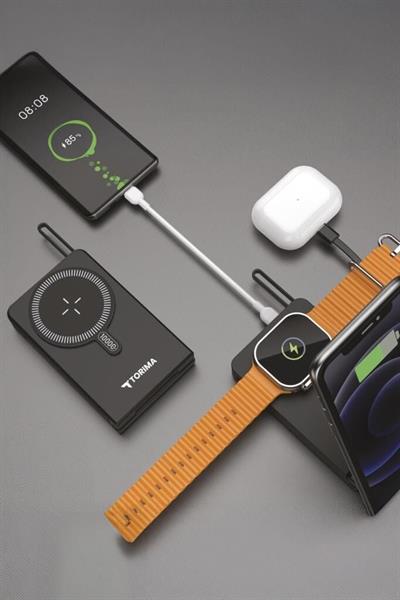Torima TRM-1019 10000 mAh MagSafe (Kablosuz) Type-C 22,5 W Hızlı Şarj Powerbank
