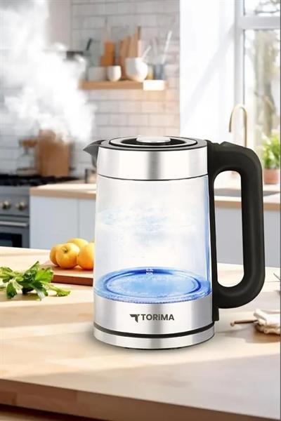 Torima TY-083-18X29A Cam Ledli Kettle 1500W 1.8L Su Isıtıcı