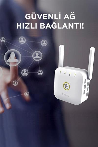 Torima WR-25 Wifi Sinyal Yakınlaştırıcı Güçlendirici Router 300Mbps