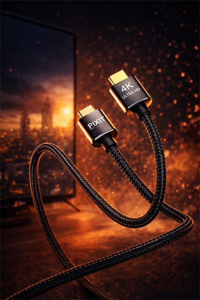 Ultra HD 4K HDMI to HDMI Kablo 1 Metre – Hasır Örgü, Yüksek Hızlı Görüntü & Ses Aktarımı