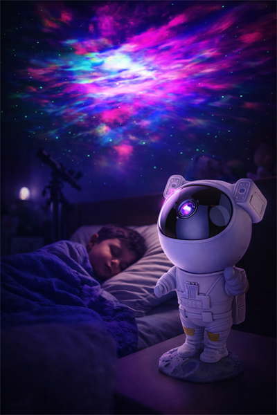 Uyku Problemi Çeken Çocuklar İçin Astronot Gece Lambası