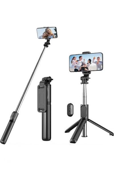 Uzatılabilir Katlanabilir Telefon Tripodu – 360° Döner, Hafif ve Taşınabilir Profesyonel Selfie Standı
