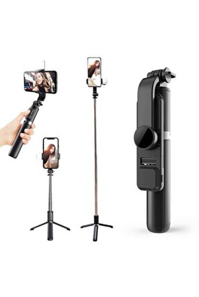 Uzatılabilir Katlanabilir Telefon Tripodu – 360° Döner, Hafif ve Taşınabilir Profesyonel Selfie Standı