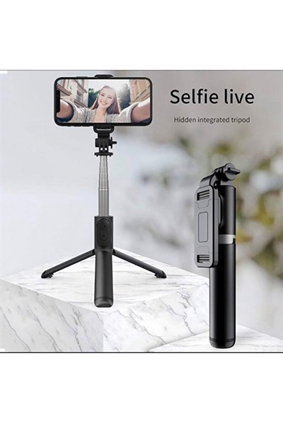 Uzatılabilir Katlanabilir Telefon Tripodu – 360° Döner, Hafif ve Taşınabilir Profesyonel Selfie Standı