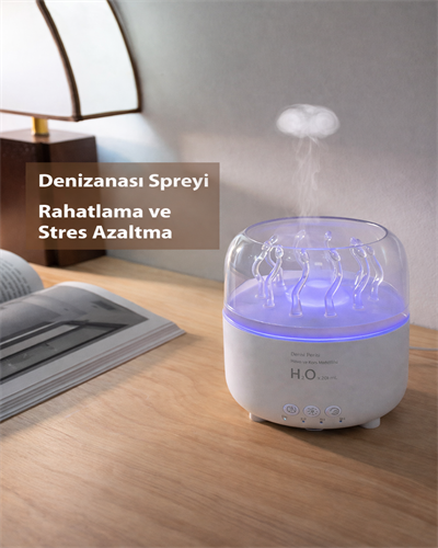 V77 LED Işıklı Aroma Difüzör Ortam Kokulandırıcı ve Nemlendirici