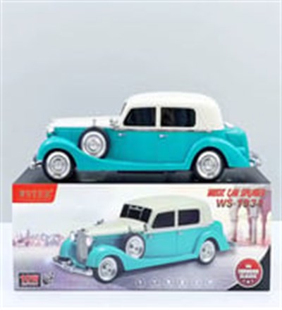 WS-1934 Nostaljik Araba Görünümlü Bluetooth,Hafıza Kartı,Usb Bellek,Aux Ve Radyo Destekli Hoparlör (TURKUAZ)