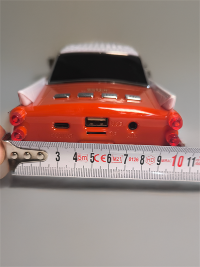 WS-1965 Nostaljik Araba Görünümlü Bluetooth,Hafıza Kartı,Usb Bellek,Aux Ve Radyo Destekli Hoparlör (Orange)