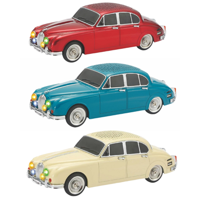 WS-596  Nostaljik Araba Görünümlü Bluetooth,Hafıza Kartı,Usb Bellek,Aux Ve Radyo Destekli Hoparlör (KIRMIZI)