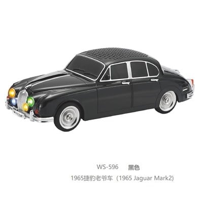WS-596 Nostaljik Araba Görünümlü Bluetooth,Hafıza Kartı,Usb Bellek,Aux Ve Radyo Destekli Hoparlör (SİYAH)