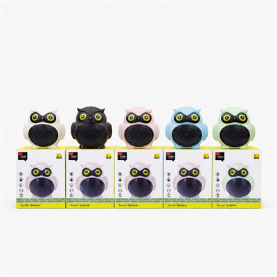 X-902 Baykuş Tasarım Bluetooth Mini Hoparlör Bej