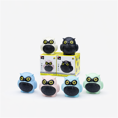 X-902 Baykuş Tasarım Bluetooth Mini Hoparlör Açık Mavi
