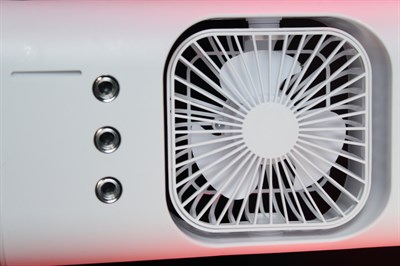 Yeni Nesil 600ml Işıklı Mini Klima Fan | 3 Spreyli Buharlı Soğutucu Vantilatör (FAN-18)