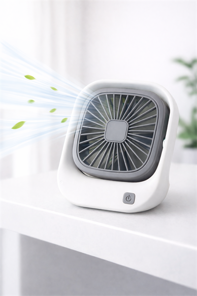 YK Desıgn ZB083 Masa Üstü Mini Fan – Sessiz Çalışma, Kompakt ve Taşınabilir Tasarım