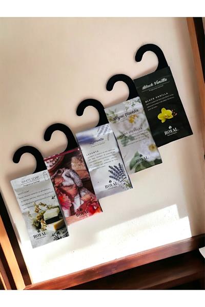Koku Kesesi -5 Adet - Lavanta-Beyaz Çiçekler- Beyaz sabun - Baby powder-Black Vanilya