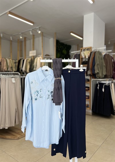 PAÇASI DÜĞME DETAYLI PANTOLON