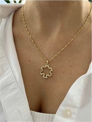 Xuping kaplama 14 ayar altın işçilikli mini set