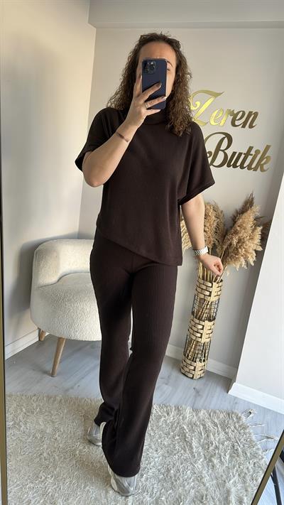 BALIKÇI YAKA  FİTİLLİ ÖRME TAKIM