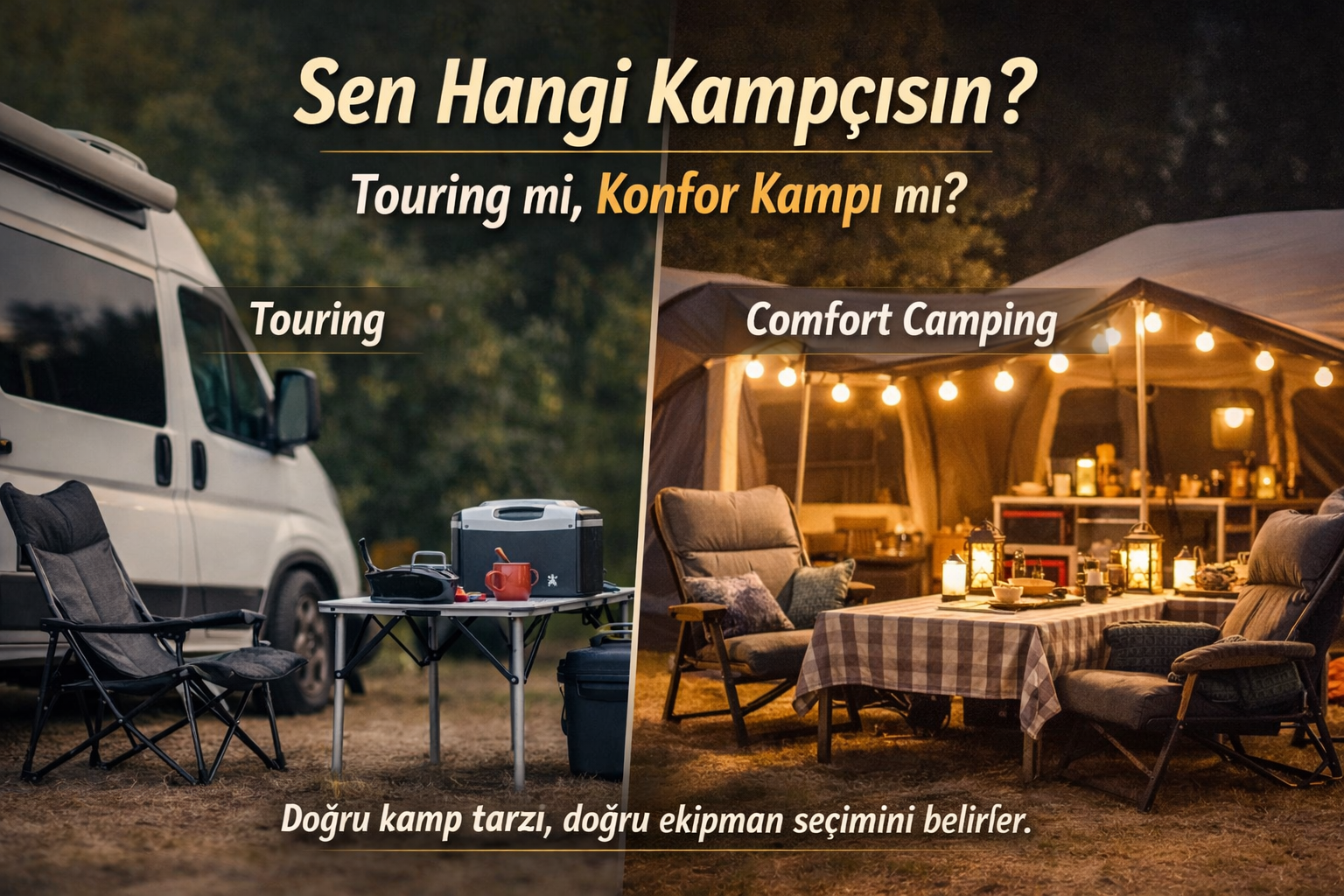 Touring mi Comfort Camping mi? Kamp Tarzına Göre Doğru Ekipman Seçimi