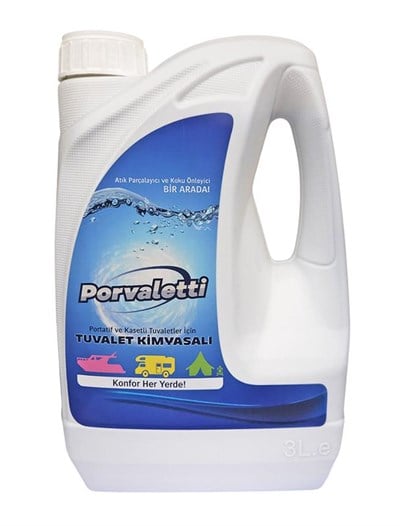Porvaletti Karavan ve Tekne Portatif Tuvalet Kimyasalı 3 L