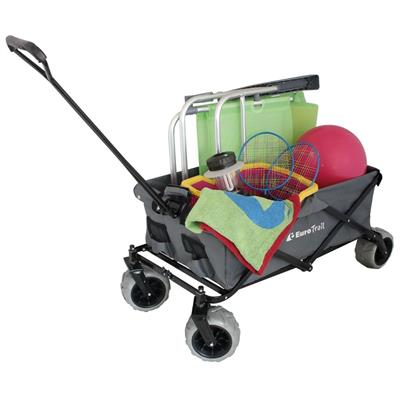 Eurotrail Beach Trolley Sunny - Katlanabilir Gri Plaj Arabası