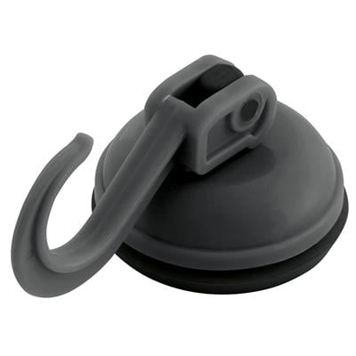 Eurotrail Suction cup with hook - up to 6kg - 2 pieces - Charcoal