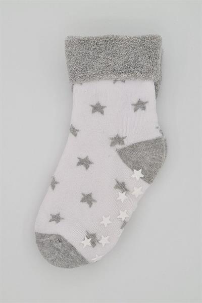 3-4 Yaş 3 Çift Havlu Pamuklu Kaydırmaz Taban  Kışlık Erkek Çocuk Ve Bebek Soket Çorap