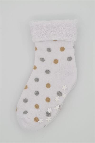 3-4 Yaş 3 Çift Havlu Pamuklu Kaydırmaz Taban  Kışlık Erkek Çocuk Ve Bebek Soket Çorap