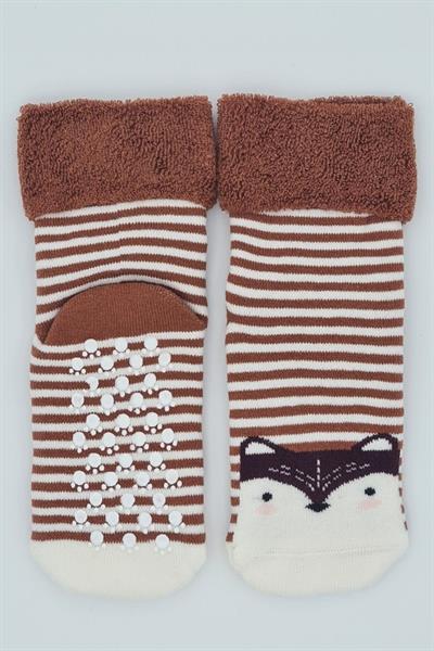 3 Çift Havlu Pamuklu Kaydırmaz Taban  Kışlık Erkek Çocuk Ve Bebek Soket Çorap