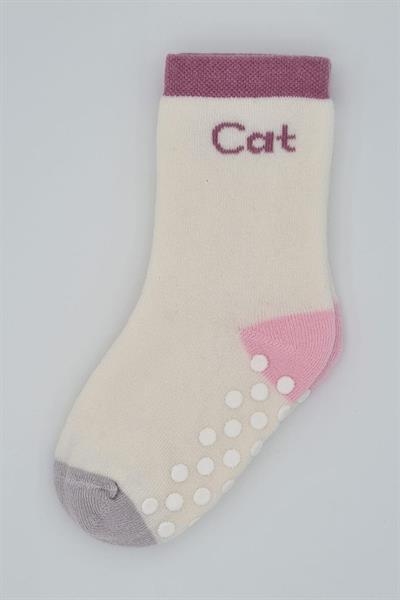 3 Çift Havlu Pamuklu Kaydırmaz Taban  Kışlık Kız Çocuk Ve Bebek Soket Çorap