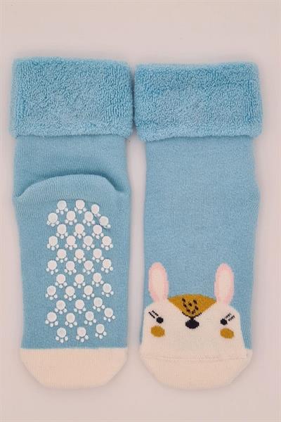 3 Çift Havlu Pamuklu Kaydırmaz Taban  Kışlık Kız Çocuk Ve Bebek Soket Çorap