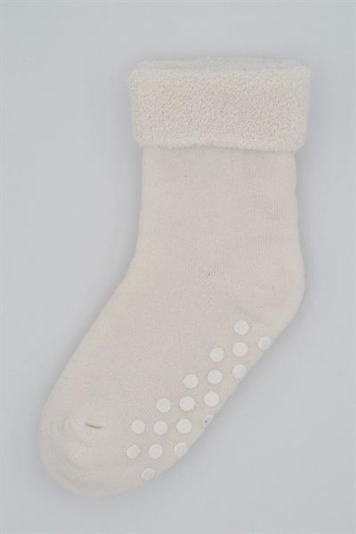 5-6 Yaş 3 Çift Havlu Pamuklu Kaydırmaz Taban  Kışlık Kız Çocuk Ve Bebek Soket Çorap